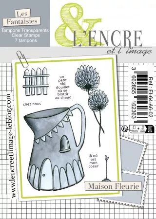 Tampon - Maison Fleurie - L\'Encre et l\'Image