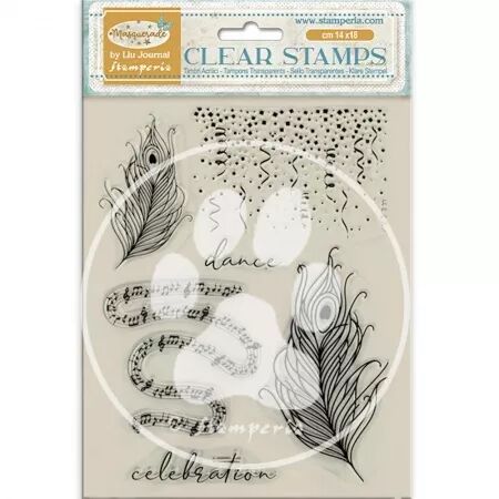 Tampon - Masquerade - Feathers - Stamperia