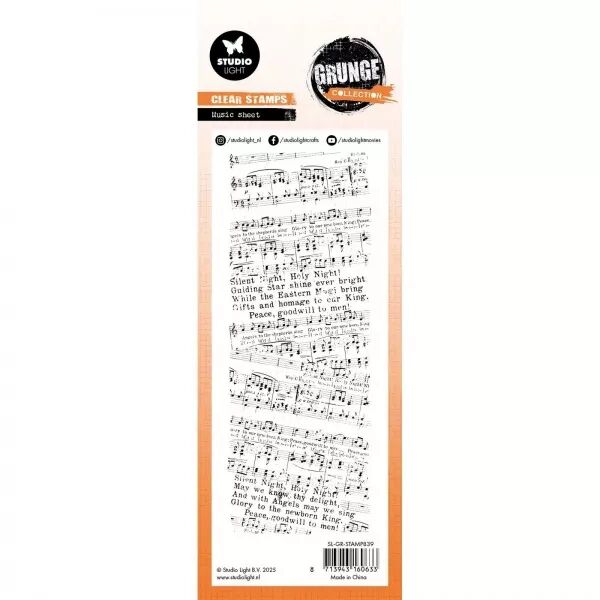 Tampon - Music sheet - Grunge Christmas - Studio Light