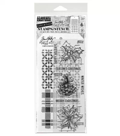 Tampon & pochoir - Blueprint Christmas  - Tim Holtz