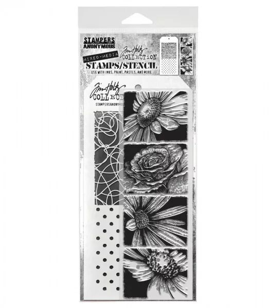 Tampon & pochoir - Bold Botanicals - Tim Holtz