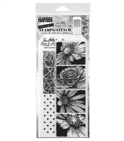 Tampon & pochoir - Bold Botanicals - Tim Holtz