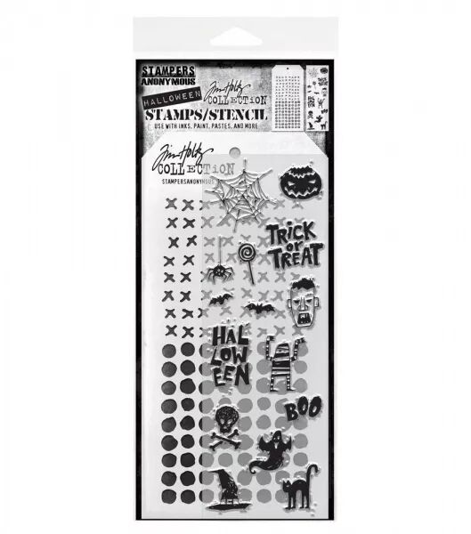 Tampon & pochoir - Halloween - Tim Holtz