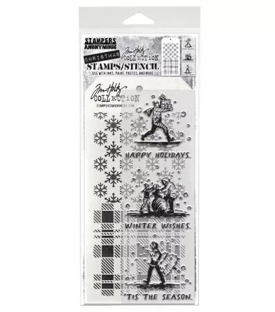 Tampon & pochoir - Holiday Sketchbook - Tim Holtz