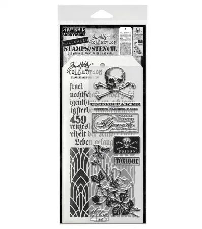 Tampon & pochoir - Rest In Peace - Tim Holtz