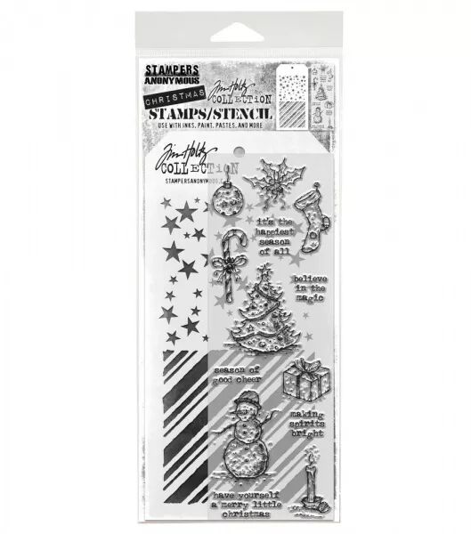 Tampon & pochoir - Tattered Christmas  - Tim Holtz
