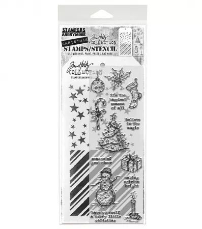 Tampon & pochoir - Tattered Christmas  - Tim Holtz