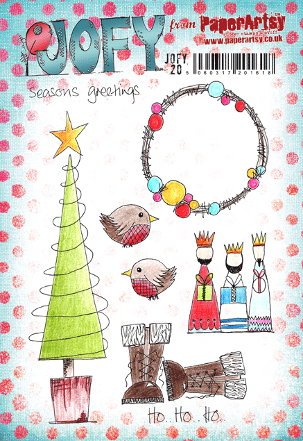Tampon - sapin de Noël et Rois Mages - JOFY20 - Paper Artsy