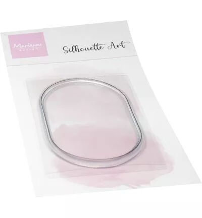 Tampon - Silhouette Art - Oval frame - Marianne Design