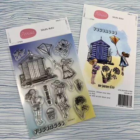 Tampon - Soleil bleu - Une journ&eacute;e d\'&eacute;t&eacute; - Pinklola