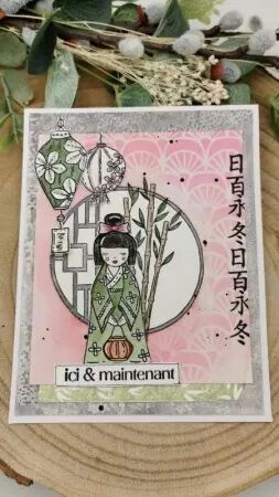 Tampon - Soleil Levant - Kokeshi