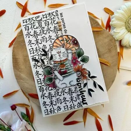 Tampon - Soleil Levant - Maneki-neko