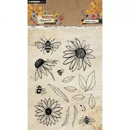 Tampon - Sweet Bee Memories - Floral bits