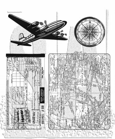 Tampon - Tim Holtz - Air travel