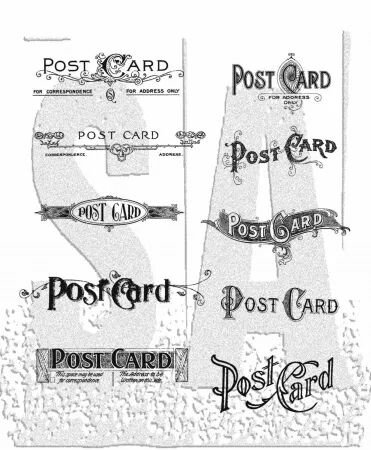 Tampon - Tim Holtz - Postcards
