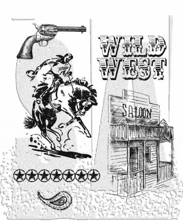 Tampon - Tim Holtz - Wild West