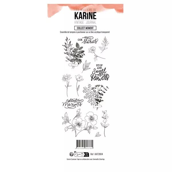 Tampon - Vintage Journal - Collect moment - Les Ateliers de Karine