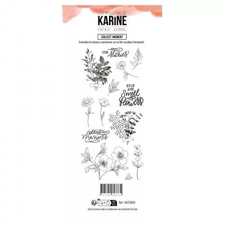 Tampon - Vintage Journal - Collect moment - Les Ateliers de Karine