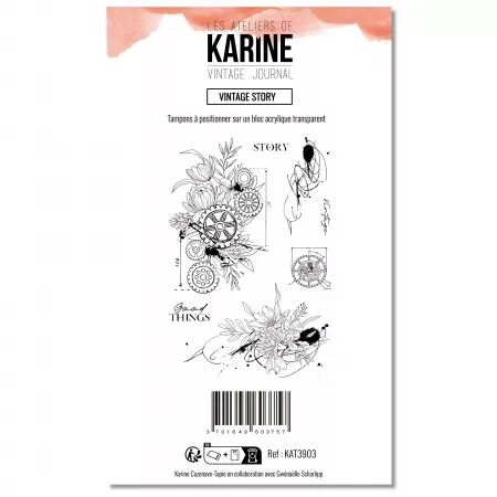 Tampon - Vintage Journal - Vintage Story - Les Ateliers de Karine