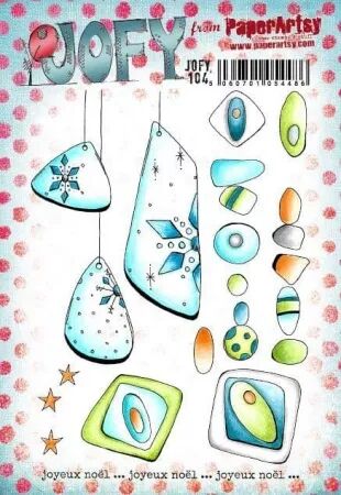 Tampon 104 - Formes g&eacute;om&eacute;triques - Jofy pour PaperArtsy