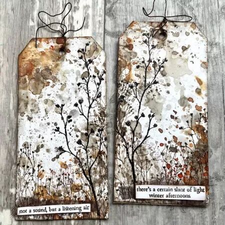 Tampon 42 - Winter Grasses Edition - Alison Bomber pour Eclectica PaperArtsy PaperArtsy
