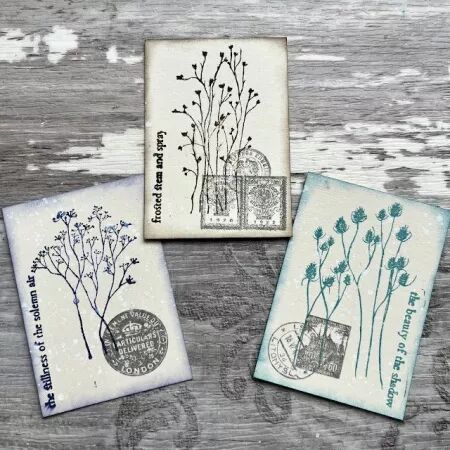 Tampon 42 - Winter Grasses Edition - Alison Bomber pour Eclectica PaperArtsy PaperArtsy