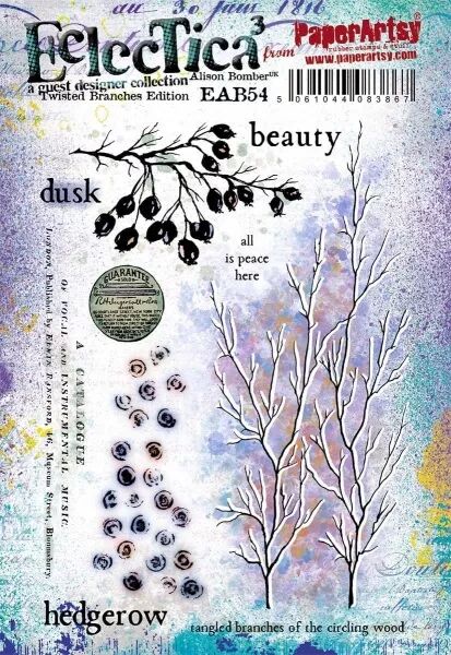 Tampon 54 - Branches tordues - Alison Bomber pour Eclectica PaperArtsy