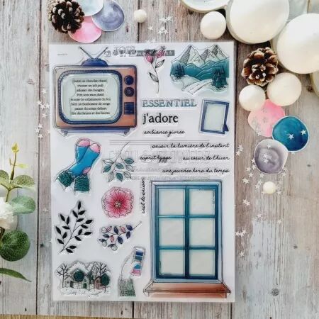 Tampon A4 - Altitude - Esprit Hygge - Chou Flowers