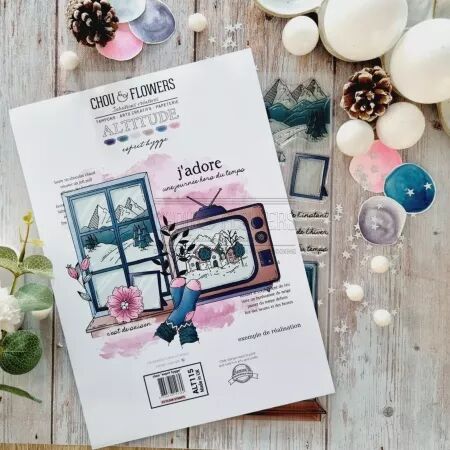 Tampon A4 - Altitude - Esprit Hygge - Chou Flowers