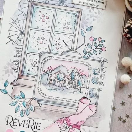 Tampon A4 - Altitude - Esprit Hygge - Chou Flowers