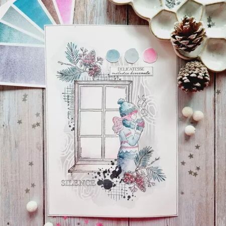 Tampon A4 - Altitude - Esprit Hygge - Chou Flowers