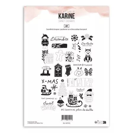 Tampon A4 - Carnet Enchanté - Joy - Les Ateliers de Karine
