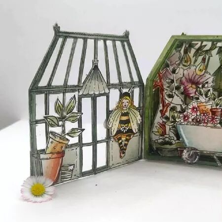 Tampon A4 - Mon p\'tit jardin - Jardin d\'artiste - Chou and Flowers