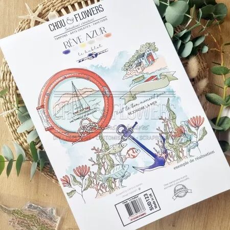 Tampon A4 - Rêve Azur - Le hublot