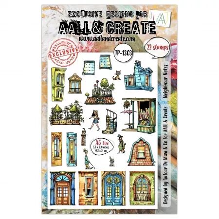 Tampon A5 - #1303 - Neighbour Notes - AALL & Create