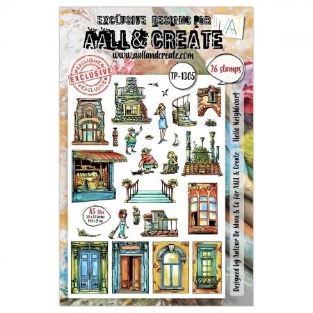 Tampon A5 - #1305 - Hello Neighbour! - AALL & Create
