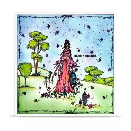 Tampon A5 - 1474 - Happy Town People - AALL and Create