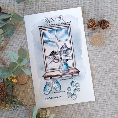 Tampon A5 - Altitude - Cocooning - Chou Flowers