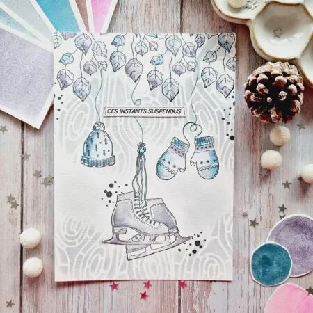 Tampon A5 - Altitude - Fleurs d\'hiver - Chou Flowers