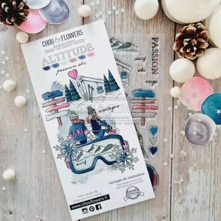 Tampon A5 - Altitude - Passion ski - Chou Flowers