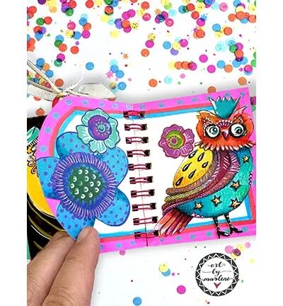 Tampon A5 - An owl party - Art by Marlene