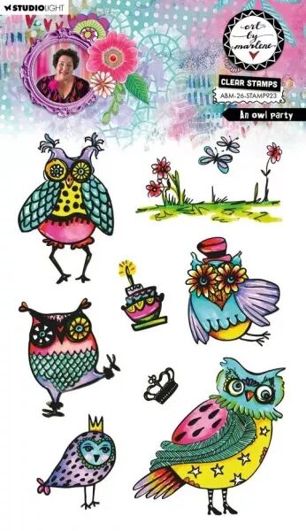 Tampon A5 - An owl party - Art by Marlene