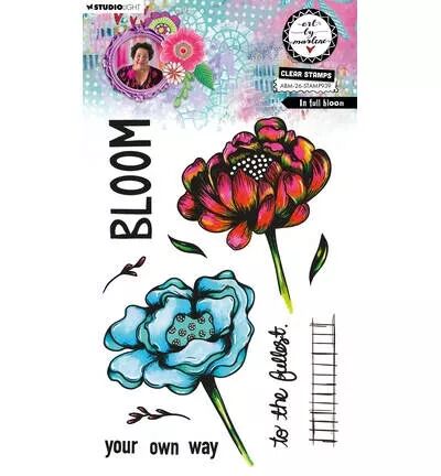 Tampon A5 - In full bloom - Art by Marlene