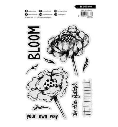 Tampon A5 - In full bloom - Art by Marlene
