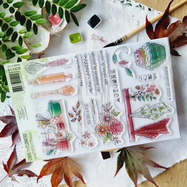 Tampon A5 - L\'or�e des bois - En cuisine - Chou Flowers