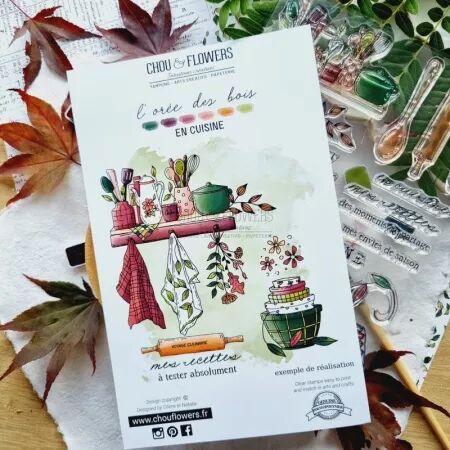 Tampon A5 - L\'orée des bois - En cuisine - Chou Flowers