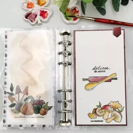 Tampon A5 - L\'orée des bois - En cuisine - Chou Flowers