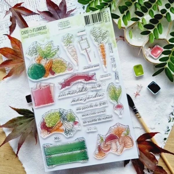 Tampon A5 - L\'or�e des bois - L�gumes de saison - Chou Flowers