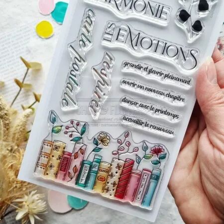 Tampon A5 - Mon p\'tit jardin - Les mots printemps - Chou and Flowers