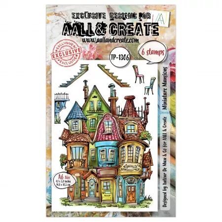 Tampon A6 - #1306 - Miniature Mansions - Manoirs miniatures - AALL & Create